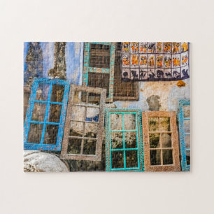 Colourful window frames jigsaw puzzle