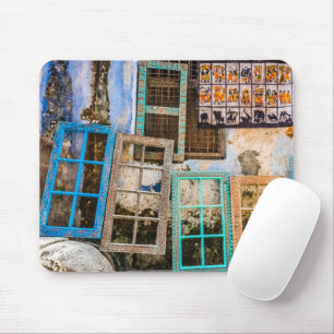 Colourful window frames mouse mat