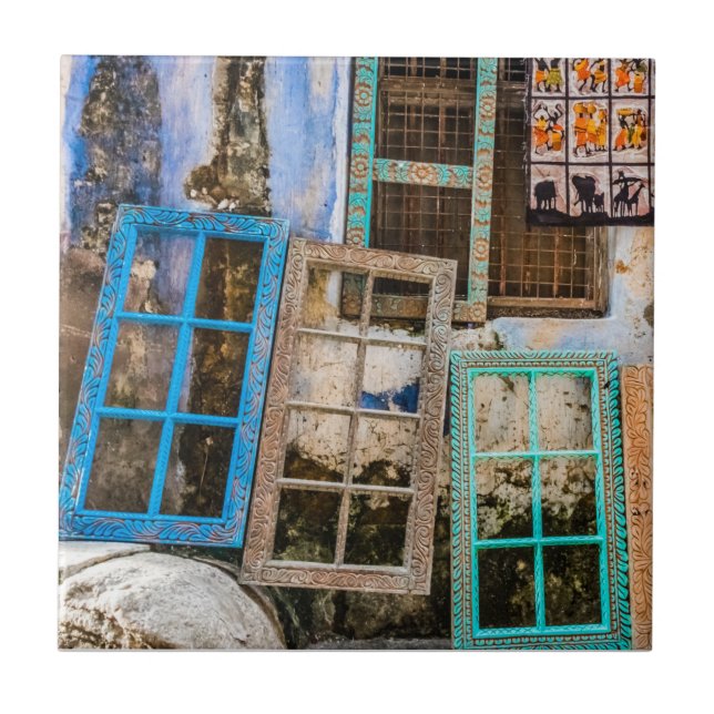 Colourful window frames tile (Front)