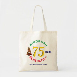Colourful WINDRUSH GENERATION 75th Anniversary Tote Bag