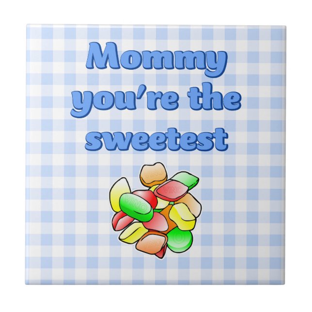 Colourful Wine Gums Tile (Front)