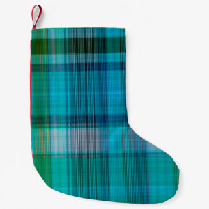 Colourful winter masculine seamless plaid texture. small christmas stocking