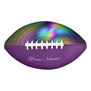 Colourful With Blue Modern Abstract Fractal Name American Football