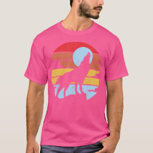 Colourful Wolf Wolves Moon T-Shirt
