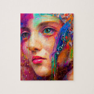 Colourful Woman Jigsaw Puzzle