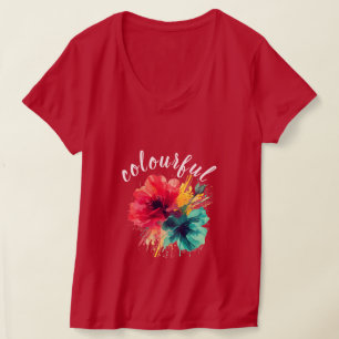 Colourful Women’s T-Shirt – Vibrant Graphic Design