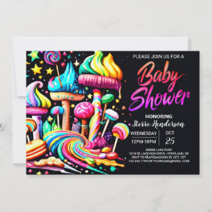 Colourful Wonderland Baby Shower Invitation