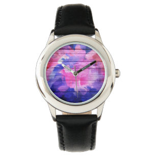 Colourful Wood Abstract Painting #5 Watch