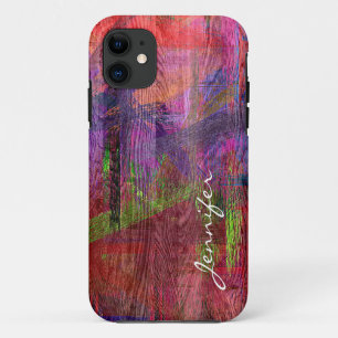 Colourful Wood Grain #2 iPhone 11 Case