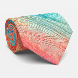 Colourful Wood Grain #2 Tie