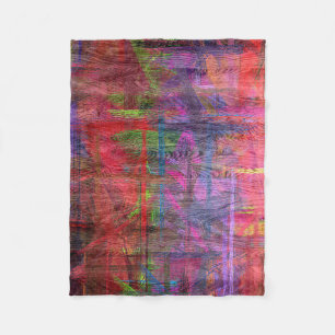 Colourful Wood Grain Texture #2 Fleece Blanket