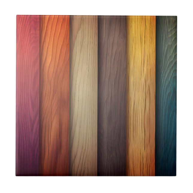 Colourful Wood Tile (Front)
