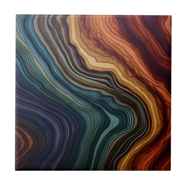 Colourful Wood Tile (Front)