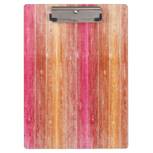 colourful wood wall clipboard