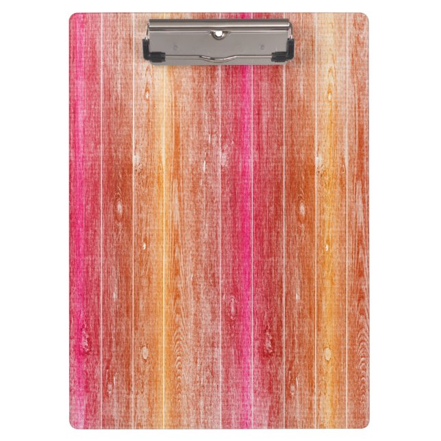 colourful wood wall clipboard (Front)