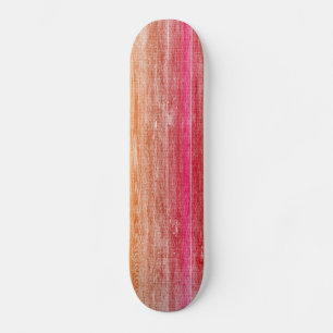 colourful wood wall skateboard