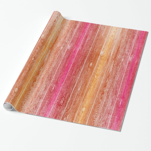 colourful wood wall wrapping paper (Unrolled)
