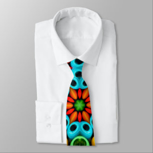 Colourful Wooden Balls Pattern Tie