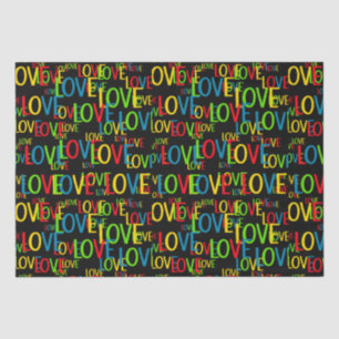 Colourful Words Of Love Tissue Paper