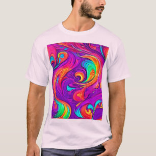 Colourful World: Flowy Patterns T-Shirt