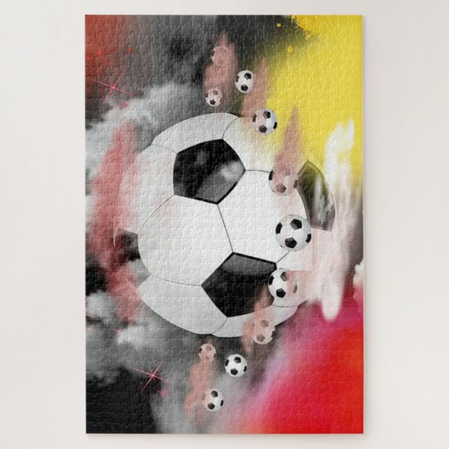 Colourful World Football Jigsaw Puzzle (Vertical)