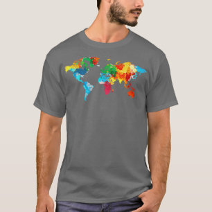 Colourful World Travelling International Travel Wo T-Shirt