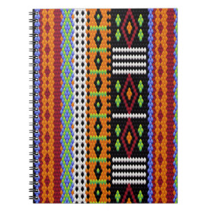 Colourful Woven Design Notebook