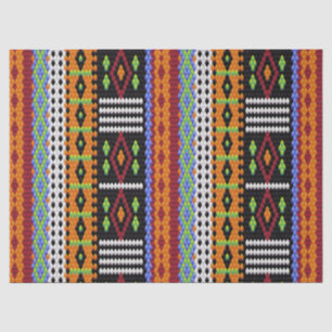 Colourful Woven Design Tissue Paper