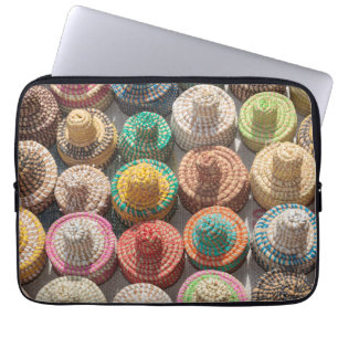 Colourful Woven Hats Laptop Sleeve