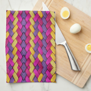 Colourful Woven Pattern Blanket Tea Towel