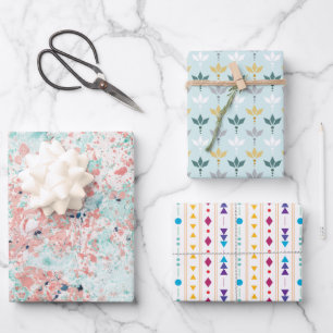Colourful wrapping paper sheet