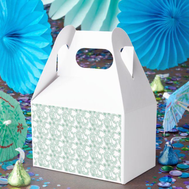 Colourful wrapping paper with a repeating pattern  favour box (Party)