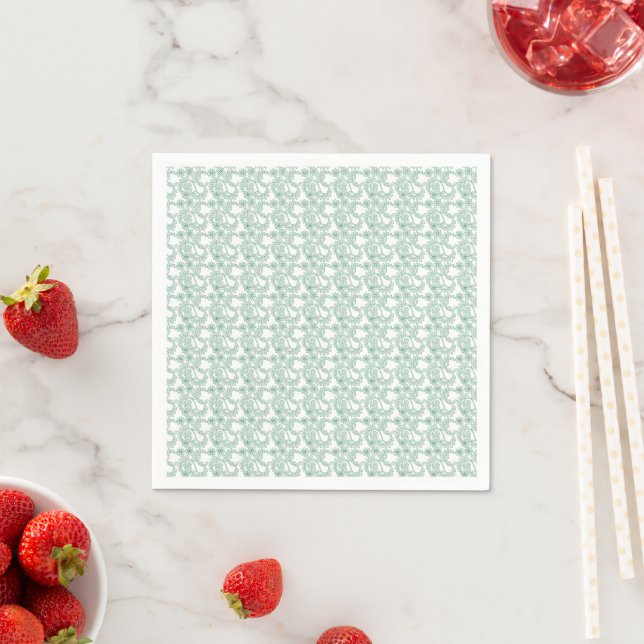Colourful wrapping paper with a repeating pattern  napkin (Insitu)