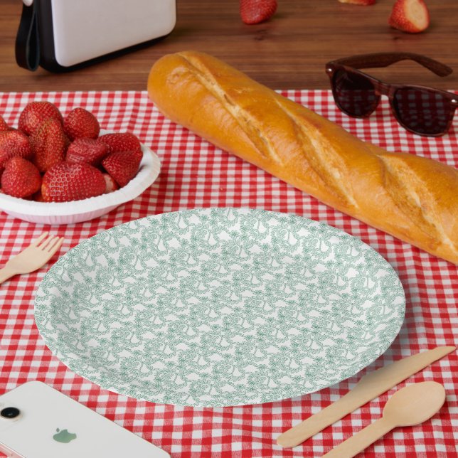 Colourful wrapping paper with a repeating pattern  plate (Picnic)