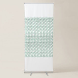 Colourful wrapping paper with a repeating pattern retractable banner