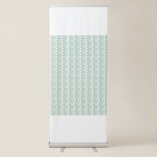 Colourful wrapping paper with a repeating pattern  retractable banner (Front)