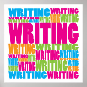 Colourful Writing Poster