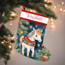 Colourful Xmas Unicorn