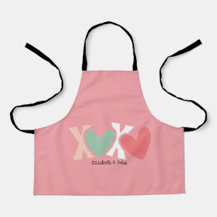 Colourful "XOXO" Valentine's Day   Apron