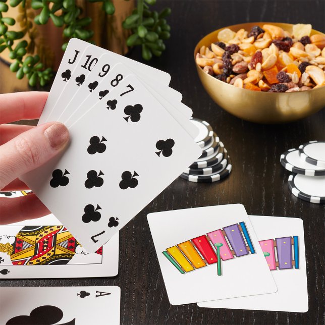 Colourful Xylophone Instrument Playing Cards (Creator Uploaded)