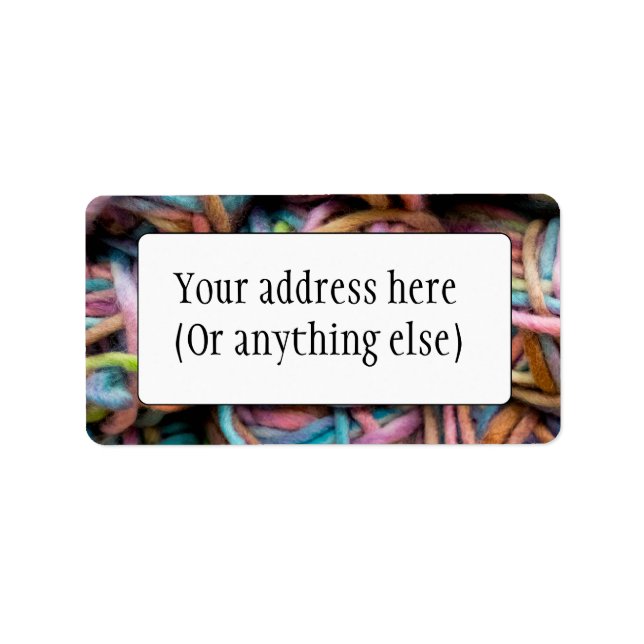 Colourful Yarn Label (Front)