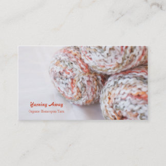 Colourful yarn photo customisable business cards