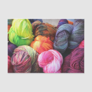 Colourful Yarn Skeins for Knitting, Crochet    Tissue Paper