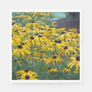 Colourful Yellow Black Eyed Susan Floral Photo Napkin