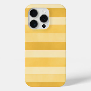 Colourful Yellow Textured Stripes Pattern iPhone 15 Pro Case