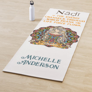 Colourful Yoga Girl Fitness Mat