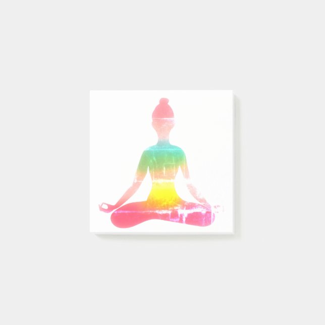 Colourful yoga part  post-it notes (Front)