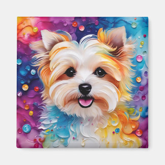 Colourful Yorkie Magnet to Brighten your space