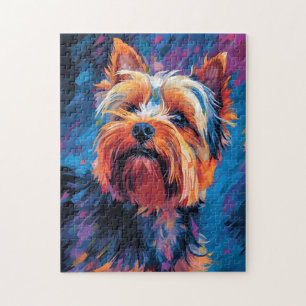 Colourful Yorkshire Terrier Jigsaw Puzzle