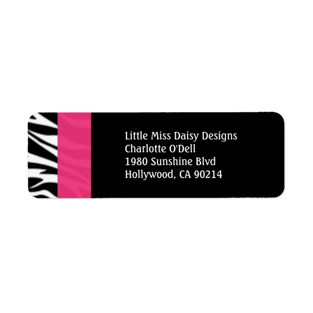 Colourful Zebra Print (Front)